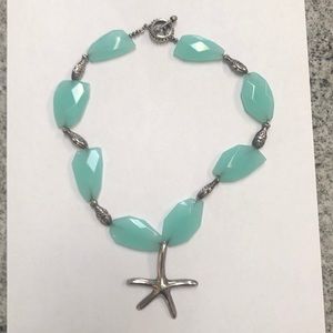 Starfish / fish gem necklace